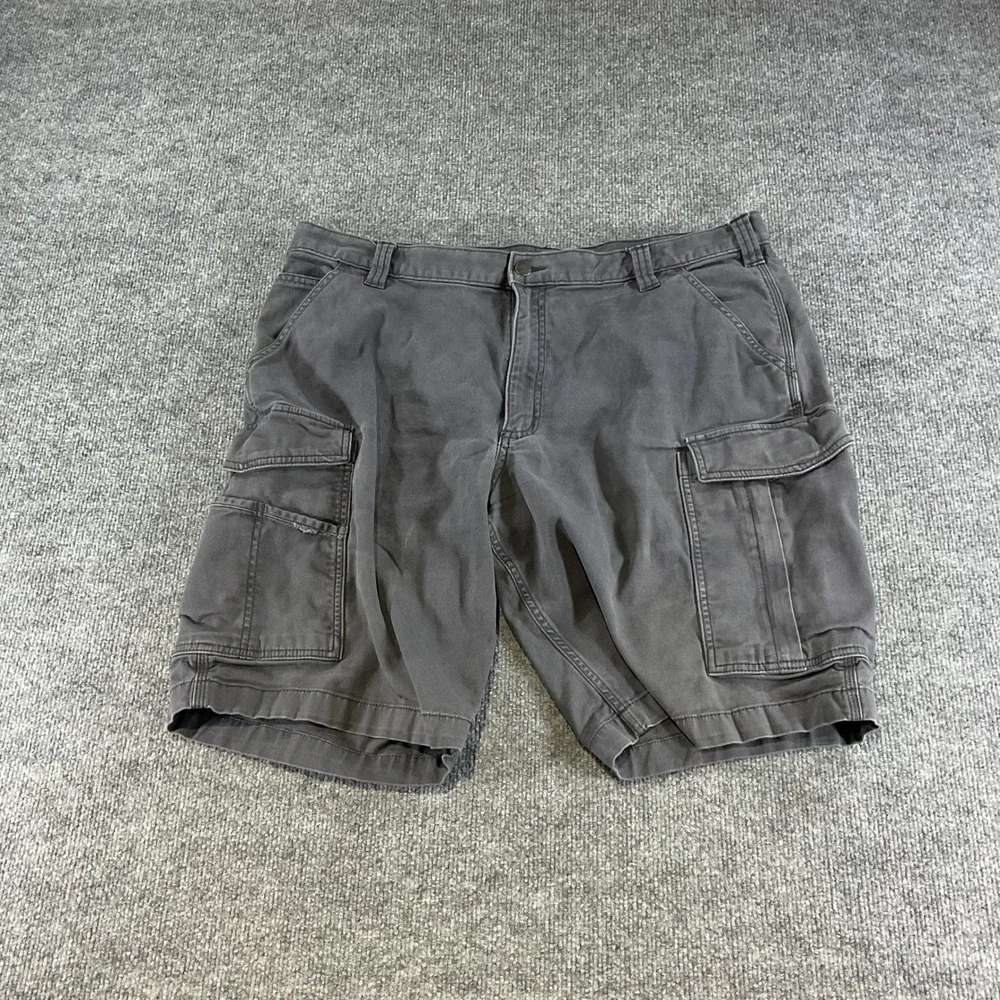 Carhartt Relaxed Fit Cargo Shorts Mens 40 Gray Work Utility Carpenter Outdoor